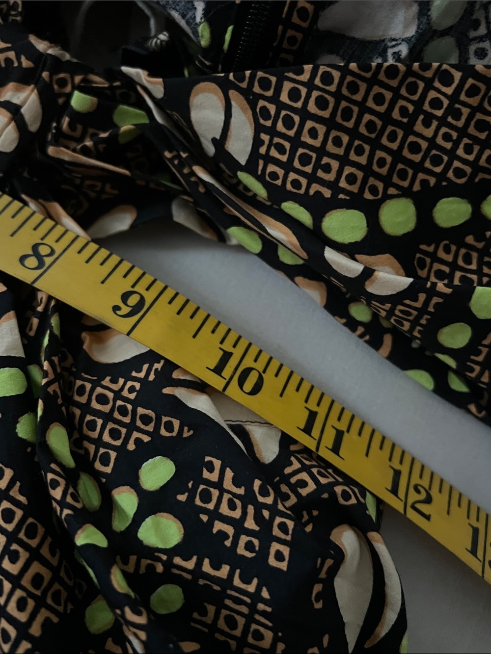 A.L.C. Alexandria Midi Dress – Waist Cut out Green/Peach Print - Picture 11 of 11